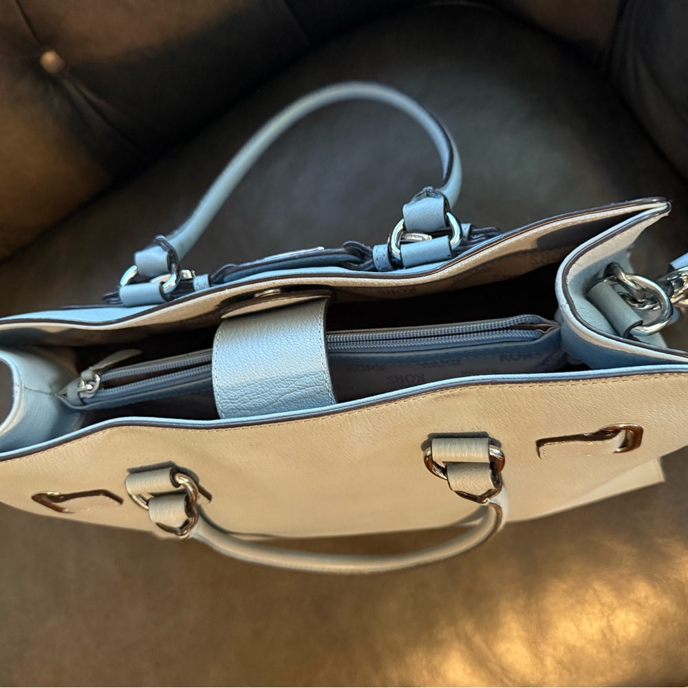 Michael Kors Sky Blue Satchel - Picture 10 of 16